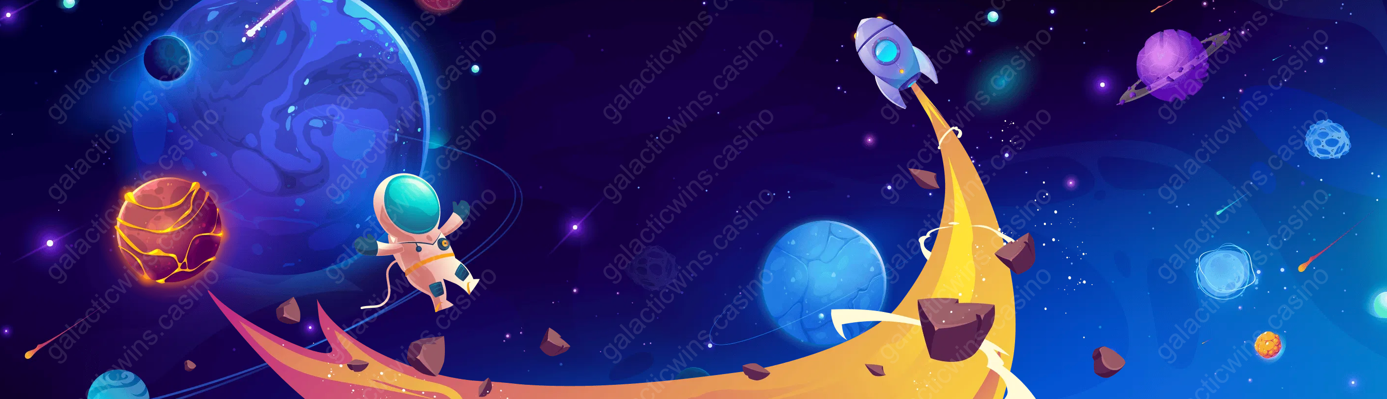 Galactic Wins Casino Banner